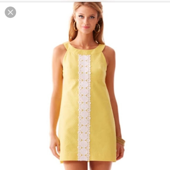 Lilly Pulitzer Dresses & Skirts - Lilly Pulitzer Jacqueline Yellow Shift Dress